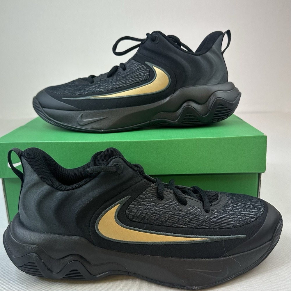 Nike Big Kids Giannis Immortality 4 Basketball Shoes Gold Swish Sz 6Y
